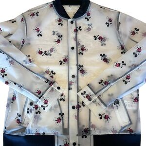 Disney Mickey Mouse Rain Bomber Jacket Clear
